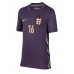 Camiseta Inglaterra Conor Gallagher #16 Segunda Equipación Replica Eurocopa 2024 para mujer mangas cortas